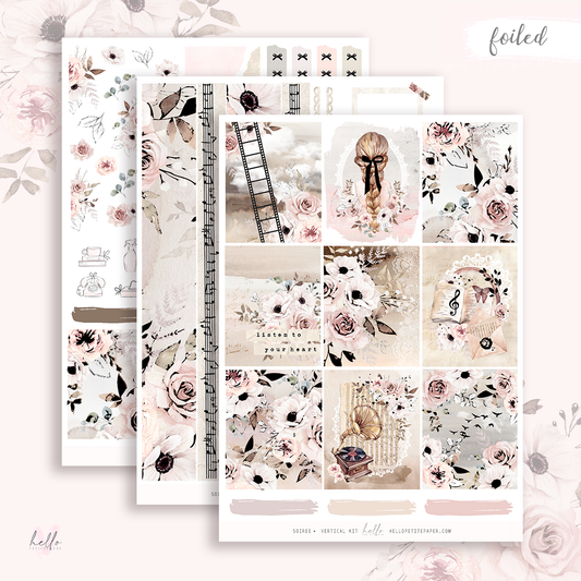 Soirée  - FOILED KIT - premium matte paper sticker kit