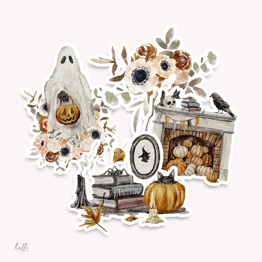 Spooky - Sticker die-cut (set of 4)