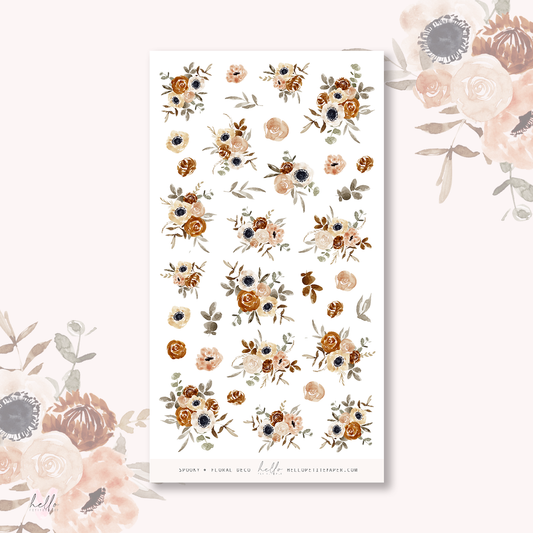 Spooky - floral deco, planner stickers