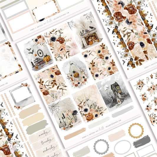 Spooky -  planner sticker kit