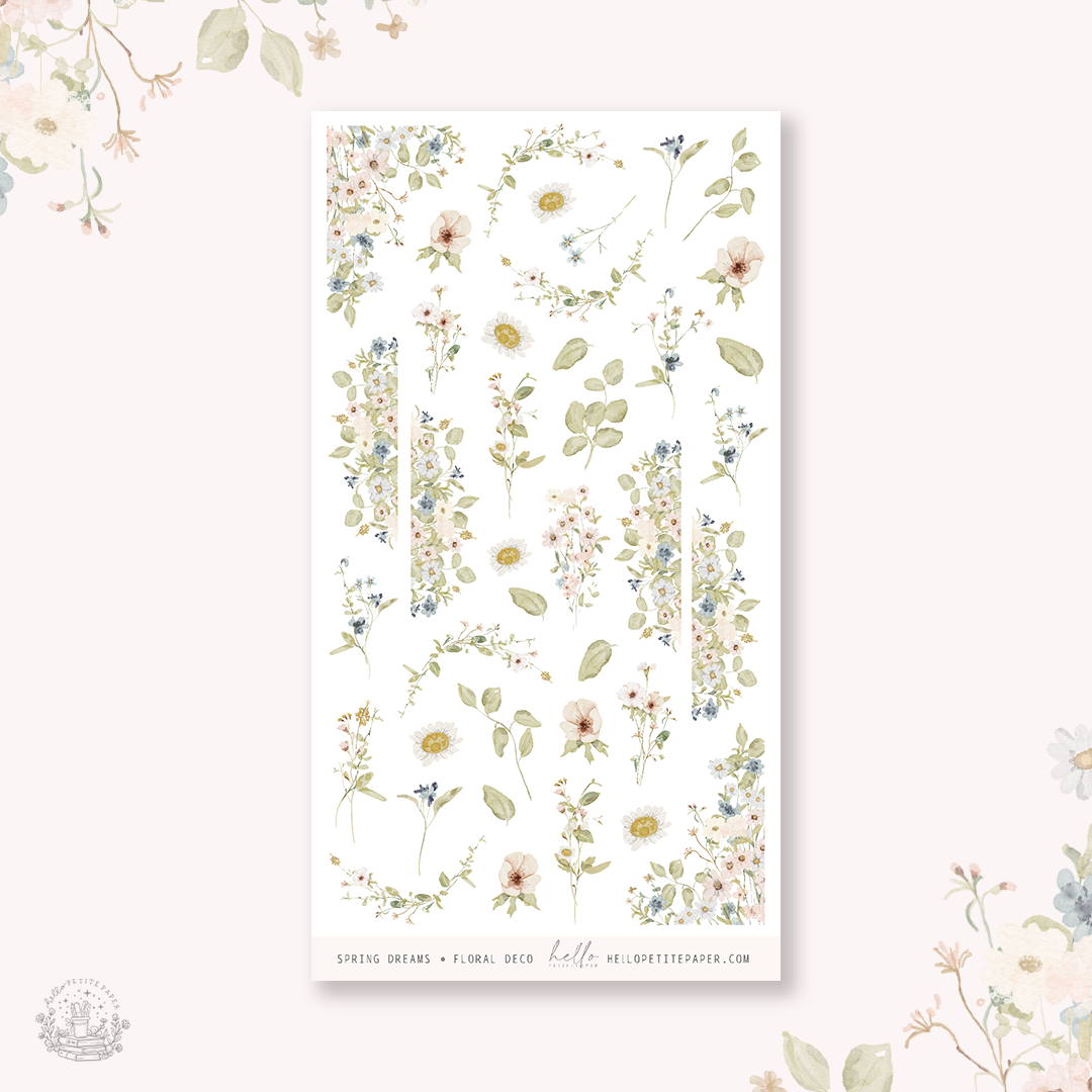 Spring Dreams  - deco planner stickers