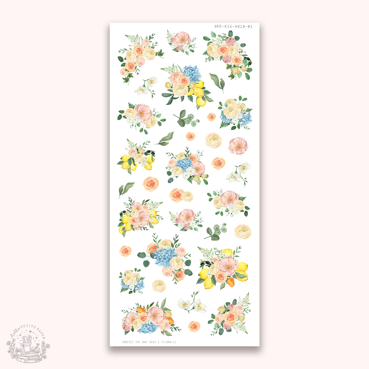 Squeeze the day - Deco stickers 1 (florals)