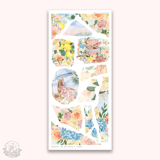 Squeeze the day - Deco stickers 5 (torn papers)