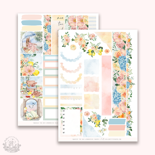 Squeeze the day  -  Hobonichi Cousin Sticker Kit