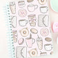 Sticker Book (Coffee Date) - reusable sticker storage