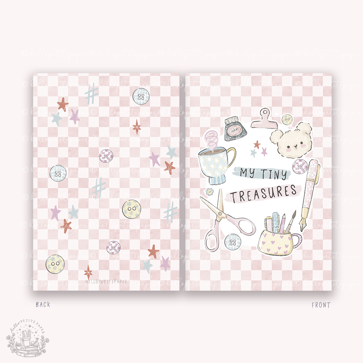 Sticker book ( My tiny treasures) - reusable sticker storage