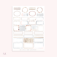 Sunset  - ROSE GOLD FOILED KIT - premium matte paper sticker kit
