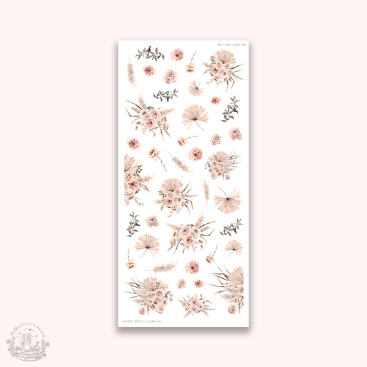 Sunset - Deco stickers 1 (florals)
