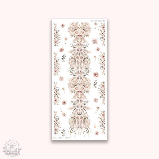 Sunset - Deco stickers 4 (floral trims)