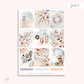 Sunset  - ROSE GOLD FOILED KIT - premium matte paper sticker kit
