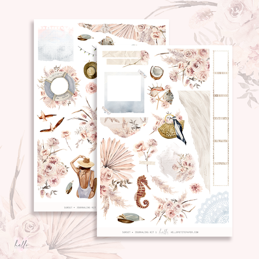 Sunset - Journaling Sticker Kit