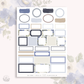 Sweet Dreams  - vertical planner sticker kit (4 sheets or a la carte)