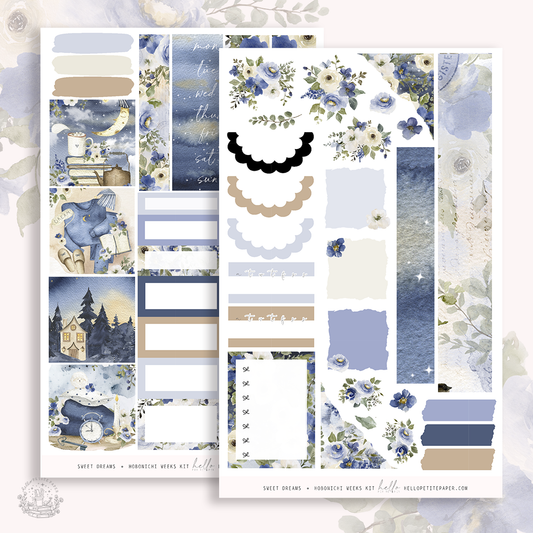 Sweet Dreams  -  Hobonichi Cousin Sticker Kit