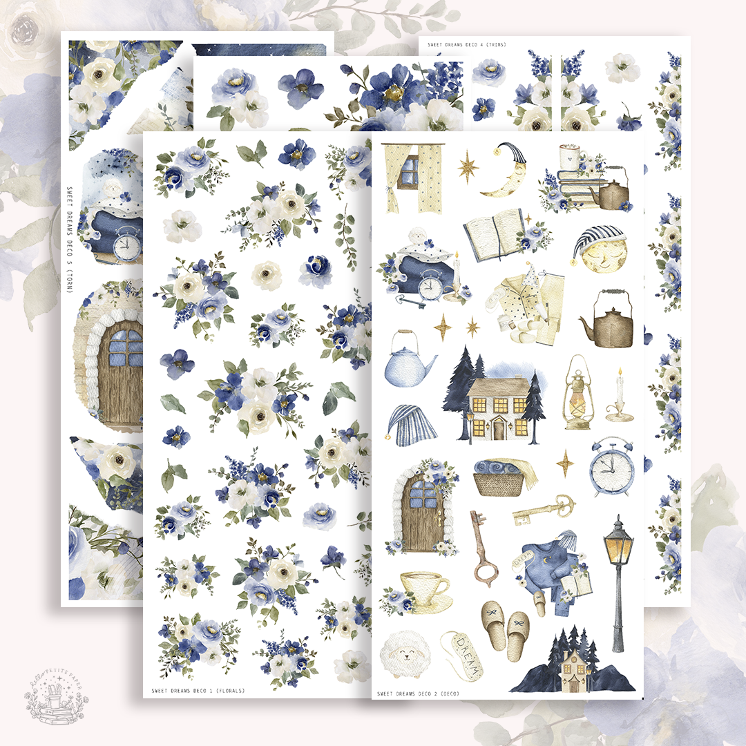 Sweet dreams - Deco kit (5 sticker sheets)