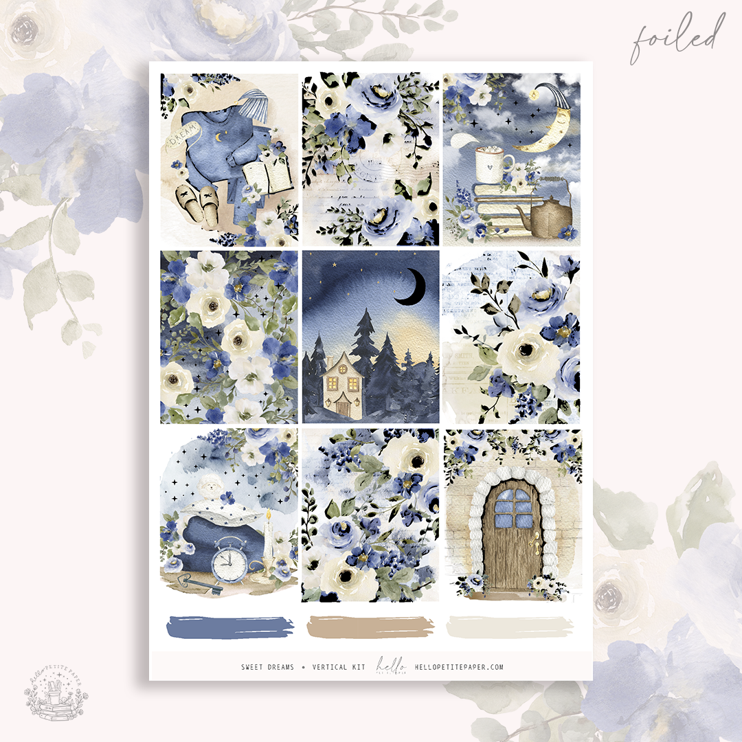 Sweet Dreams  - FOILED sticker kit