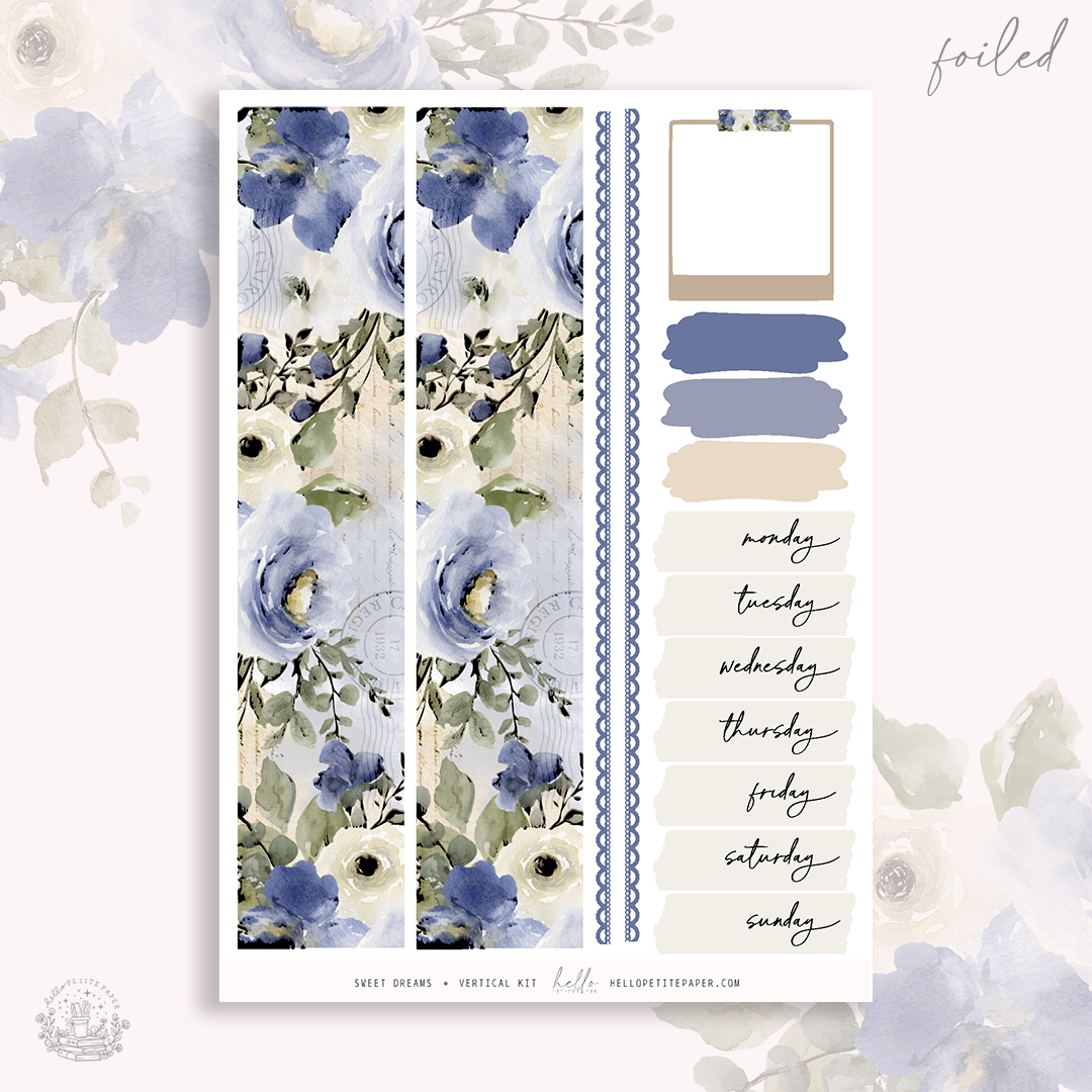 Sweet Dreams  - FOILED sticker kit