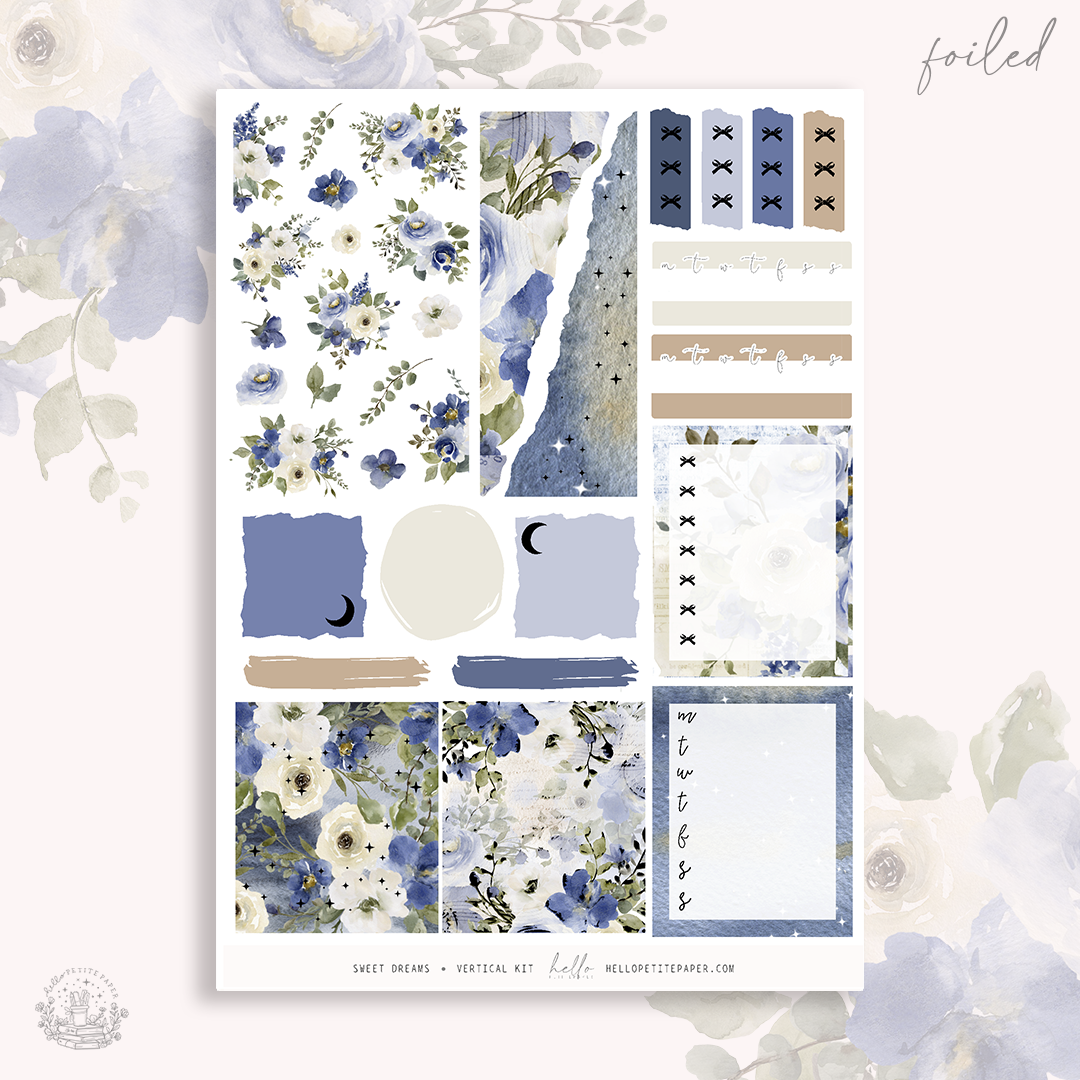 Sweet Dreams  - FOILED sticker kit