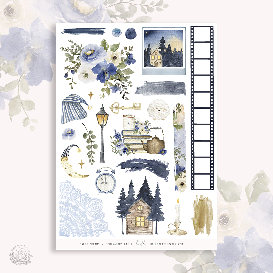 Sweet dreams  - Journaling Sticker Kit
