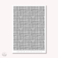 Washi paper - Black Gingham | tearable washi sheet