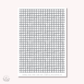 Washi paper - Dark Grey Gingham | tearable washi sheet