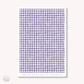 Washi paper - Dark Purple  Gingham | tearable washi sheet