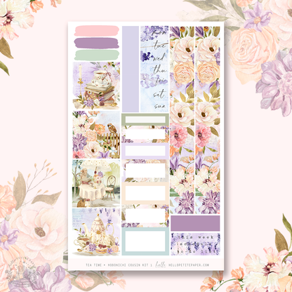 Tea time -  Hobonichi Cousin Sticker Kit