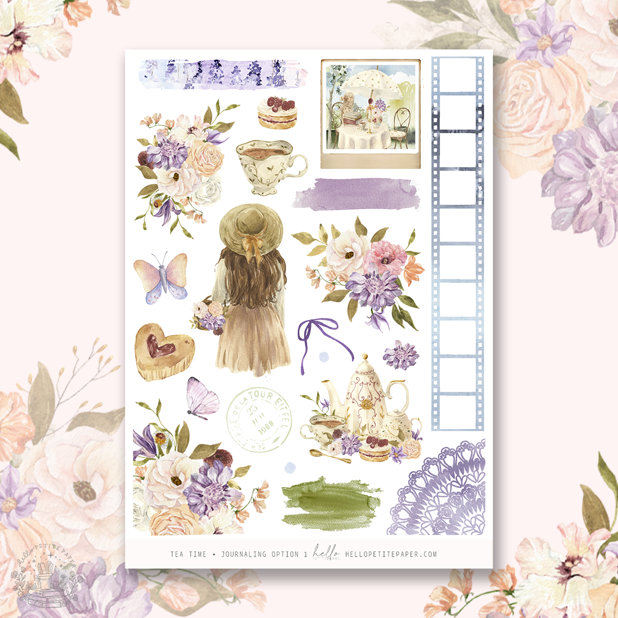 Tea Time  - Journaling Stickers