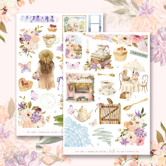 Tea Time  - Journaling Stickers