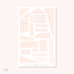 Torn papers - Journaling stickers (PASTEL Gingham)