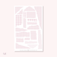 Torn papers - Journaling stickers (PASTEL Gingham)