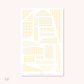 Torn papers - Journaling stickers (PASTEL Gingham)