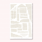 Torn papers - Journaling stickers (FALL Gingham)