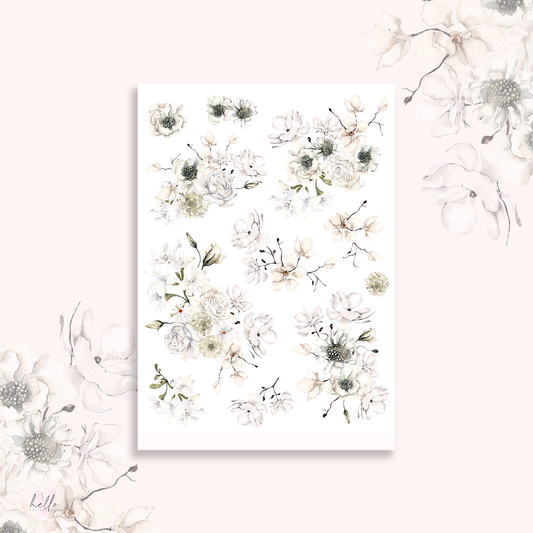 Underwater  - Large Floral Deco Stickers