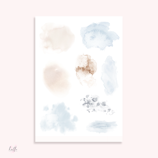 Underwater - Large Watercolor Swatches