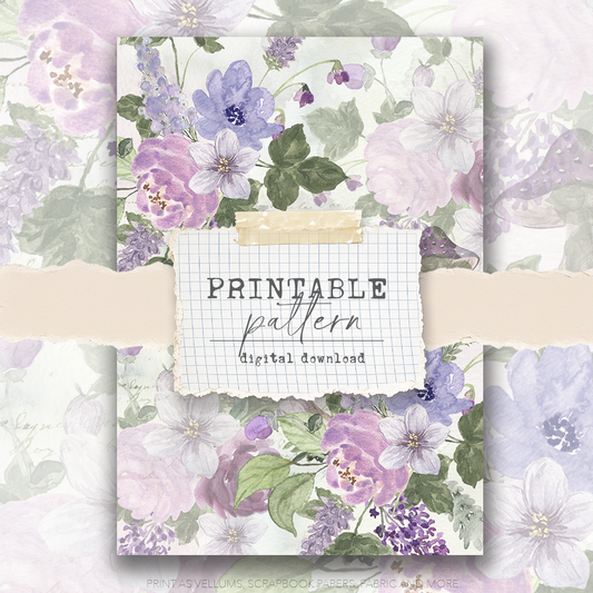 Digital Download - Printable Paper/Vellum (Fairy garden)