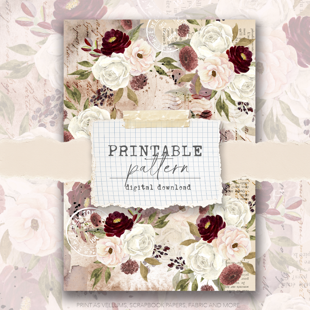 Digital Download - Printable Paper/Vellum (Between the lines)