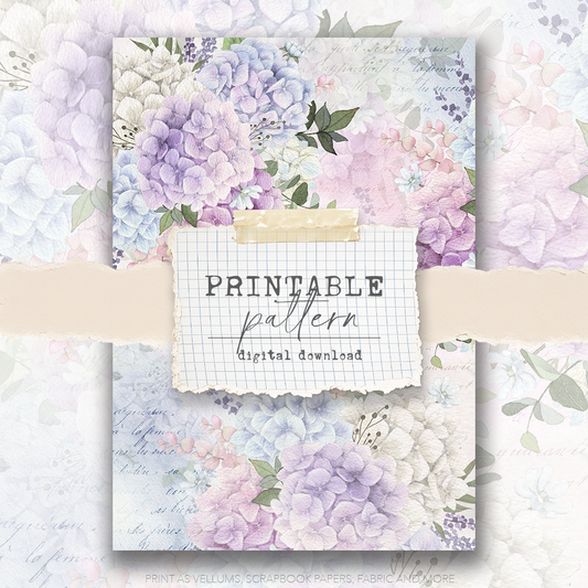 Digital Download - Printable Paper/Vellum (Bunny Cafe)