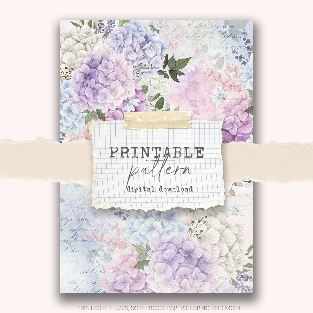 Digital Download - Printable Paper/Vellum (Bunny Cafe)
