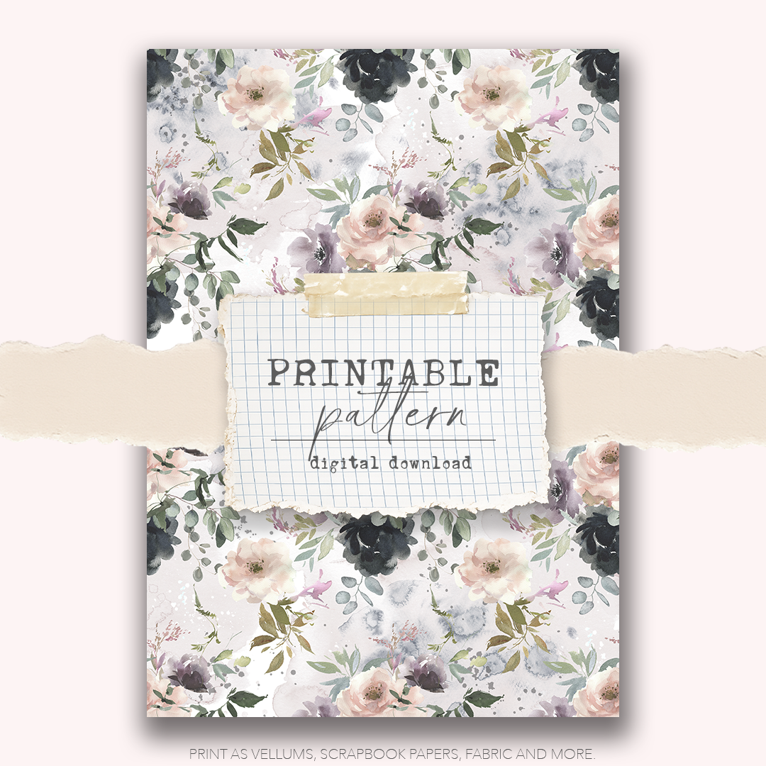 Digital Download - Printable Paper/Vellum (Cloudy Days)