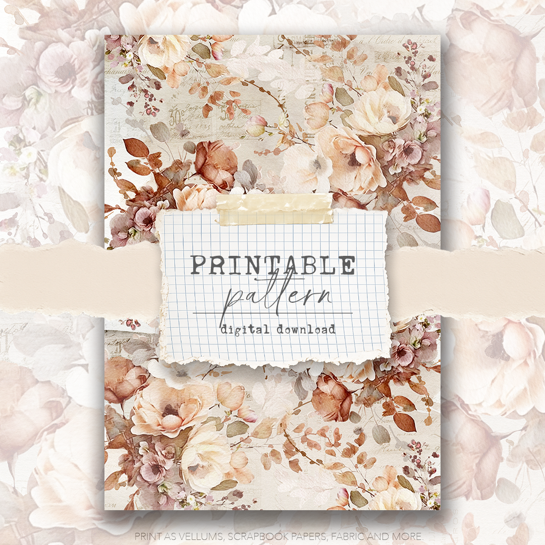 Digital Download - Printable Paper/Vellum (Cozy Days)