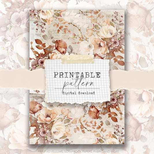 Digital Download - Printable Paper/Vellum (Cozy Days)