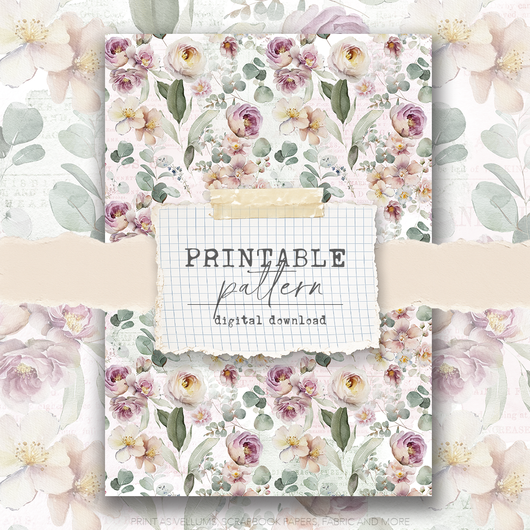 Digital Download - Printable Paper/Vellum (Garden)