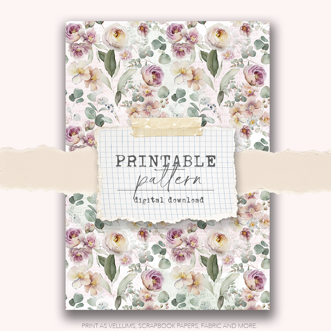 Digital Download - Printable Paper/Vellum (Garden)