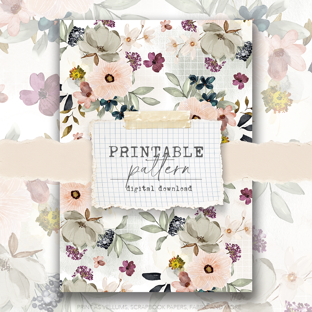 Digital Download - Printable Paper/Vellum (Happy desk)