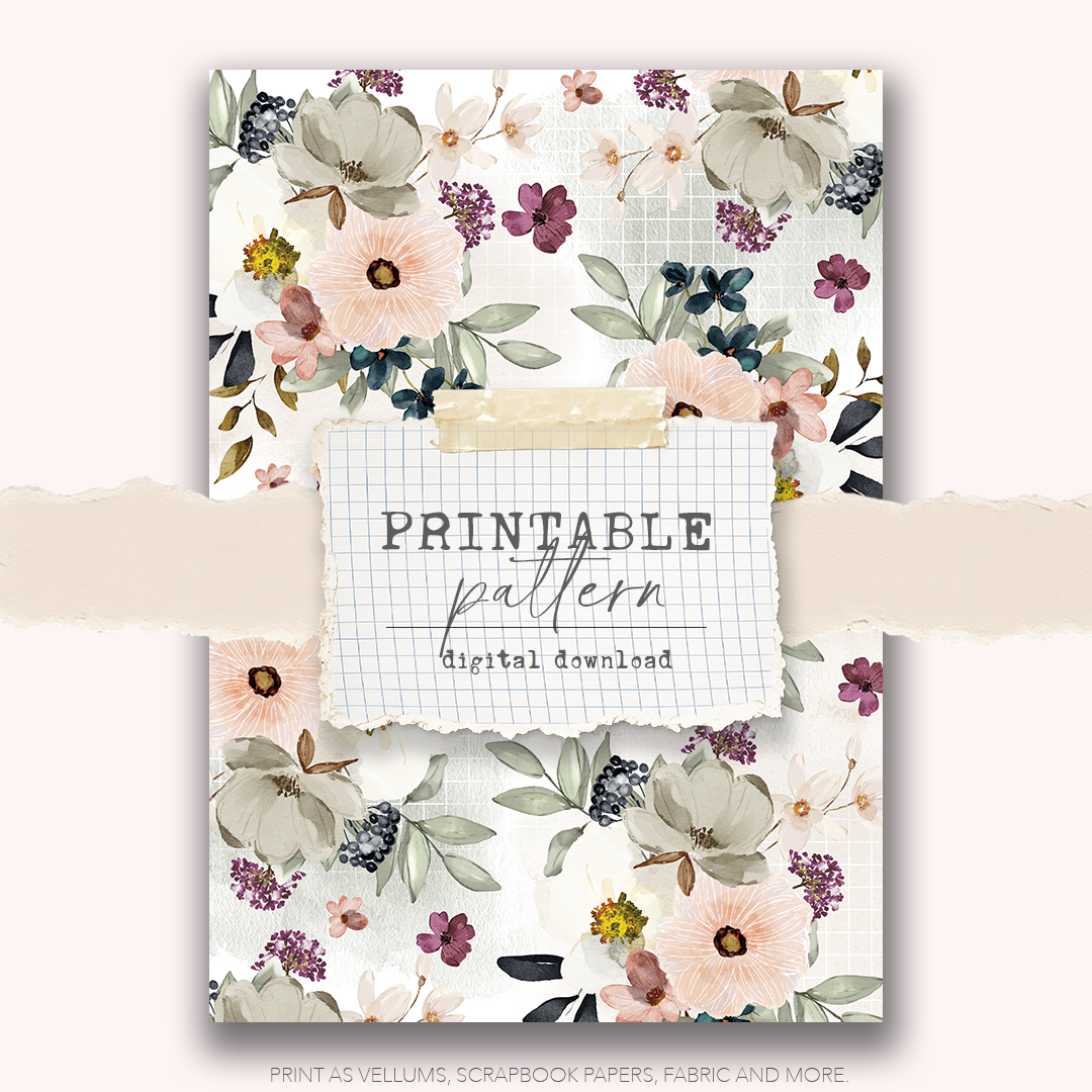 Digital Download - Printable Paper/Vellum (Happy desk)