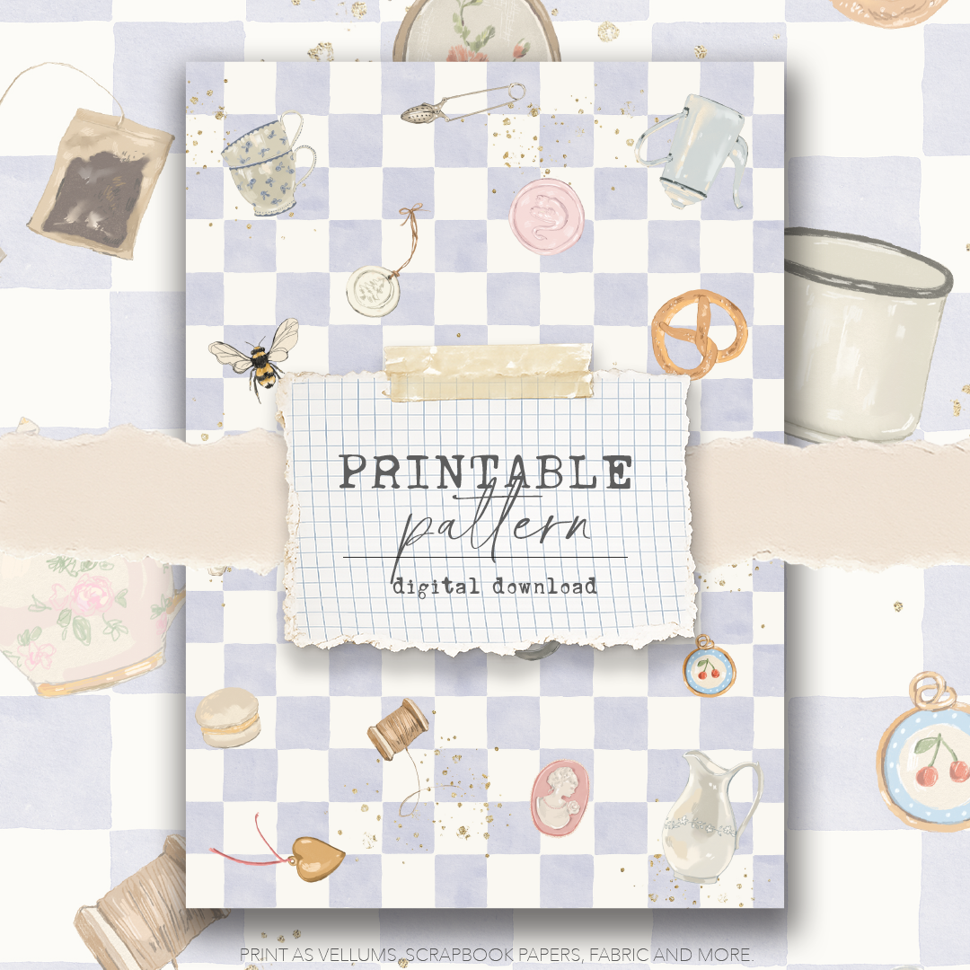 Digital Download - Printable Paper/Vellum (Little treasures)