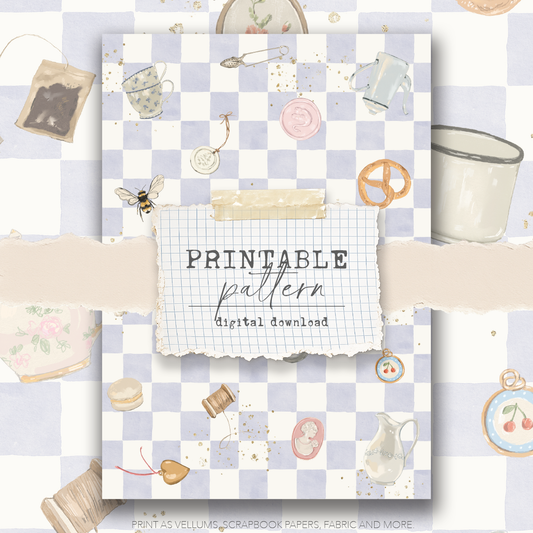 Digital Download - Printable Paper/Vellum (Little treasures)