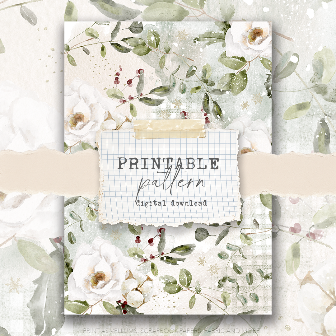 Digital Download - Printable Paper/Vellum (Merry and Bright)