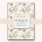 Digital Download - Printable Paper/Vellum (Neutral Florals 4)