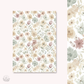 Vellum Paper - Neutral flowers 2 (A4)